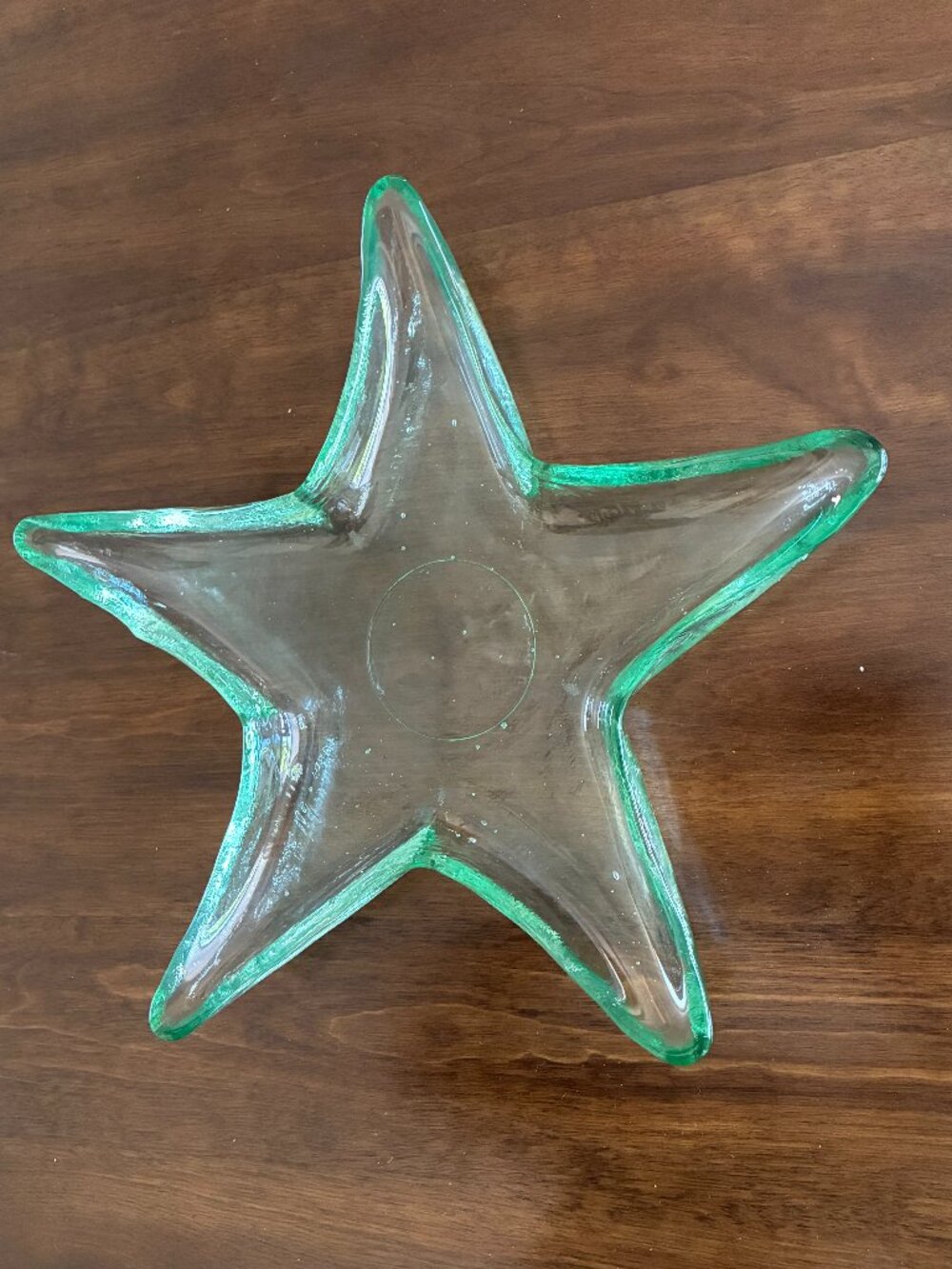 Green Starfish Dish Recycled Glass Dish from Spain 10’’
